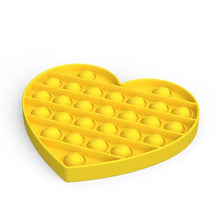 Yellow Heart Pop it Fidget Toy